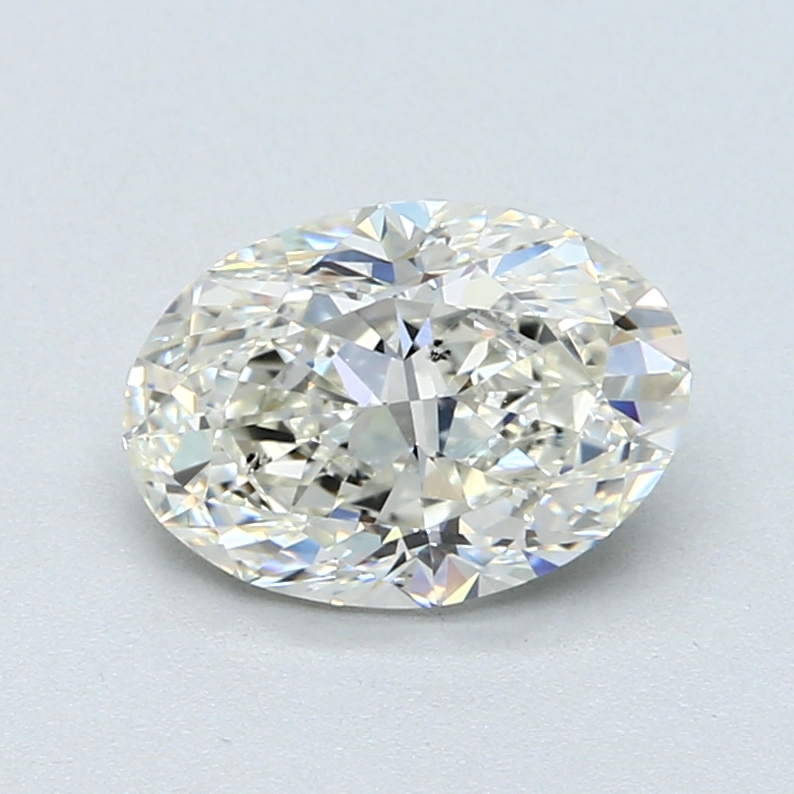 2.04 ct Oval Natural Diamond : J / SI1