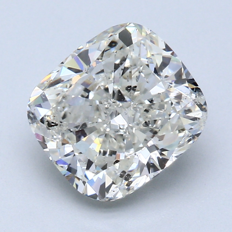 3.21 ct Cushion Cut Natural Diamond : J / SI2