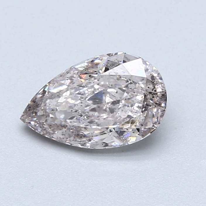 1.05 ct Pear Shape Natural Diamond : Fancy Light Brown Pinkish / I1