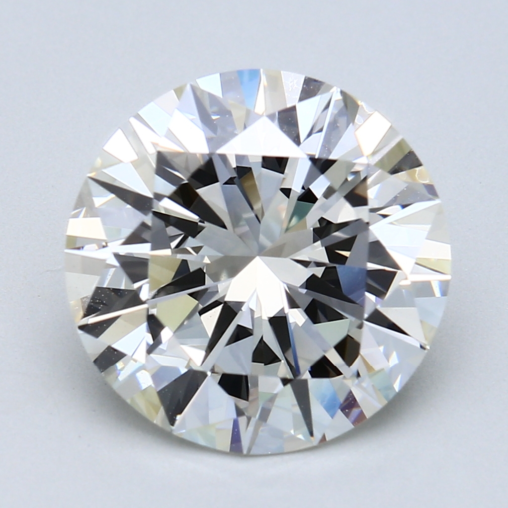 5.85 ct Round Natural Diamond : J / VVS2