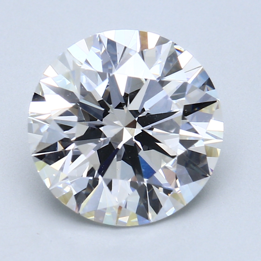 4.40 ct Round Natural Diamond : F / SI1