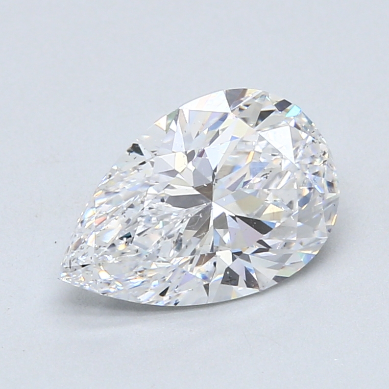 2.01 ct Pear Shape Natural Diamond : D / SI2