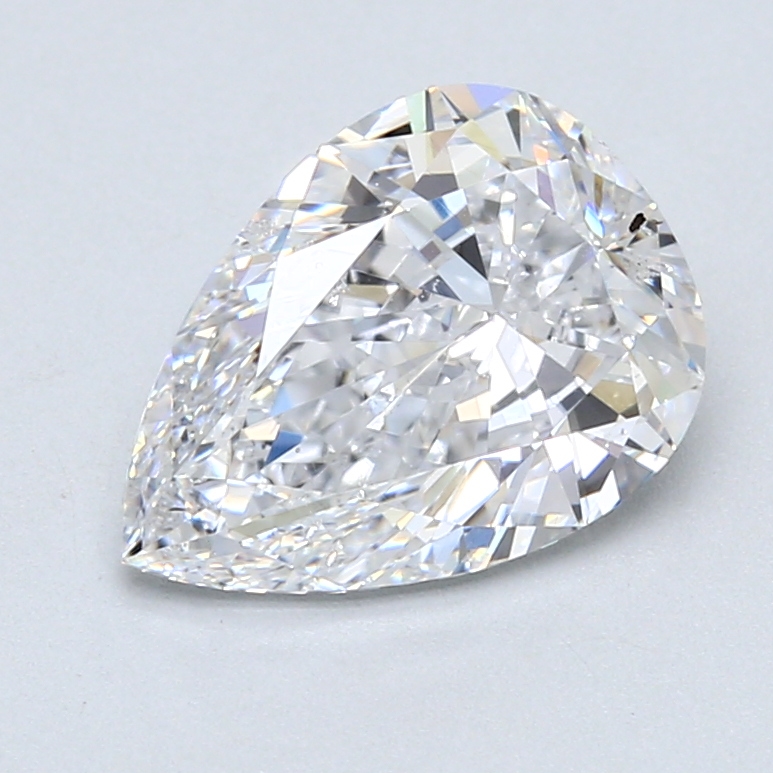 2.43 ct Pear Shape Natural Diamond : D / SI2