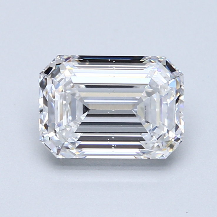 2.01 ct Emerald Cut Natural Diamond : D / SI1